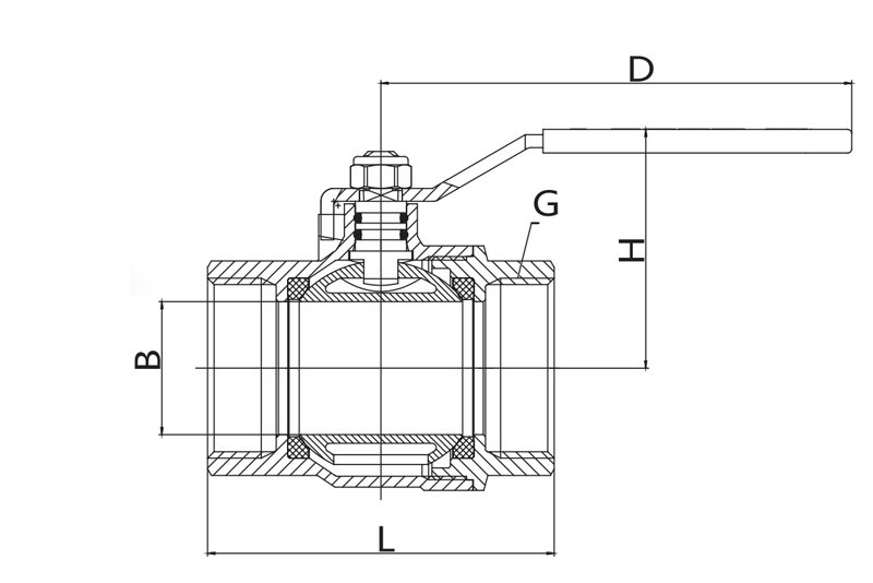  黃銅球閥 Q11F-20T