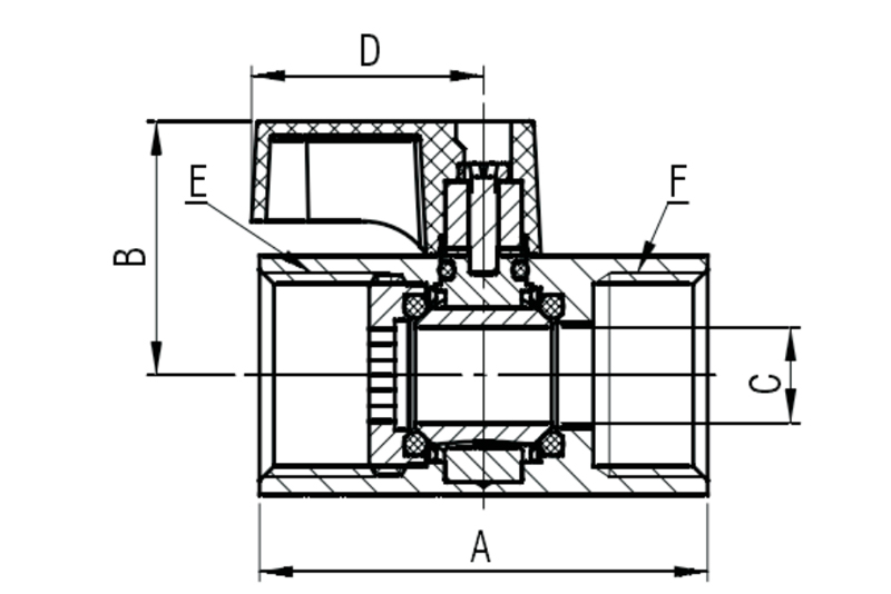  黃銅迷你小球閥 Q11X-10T