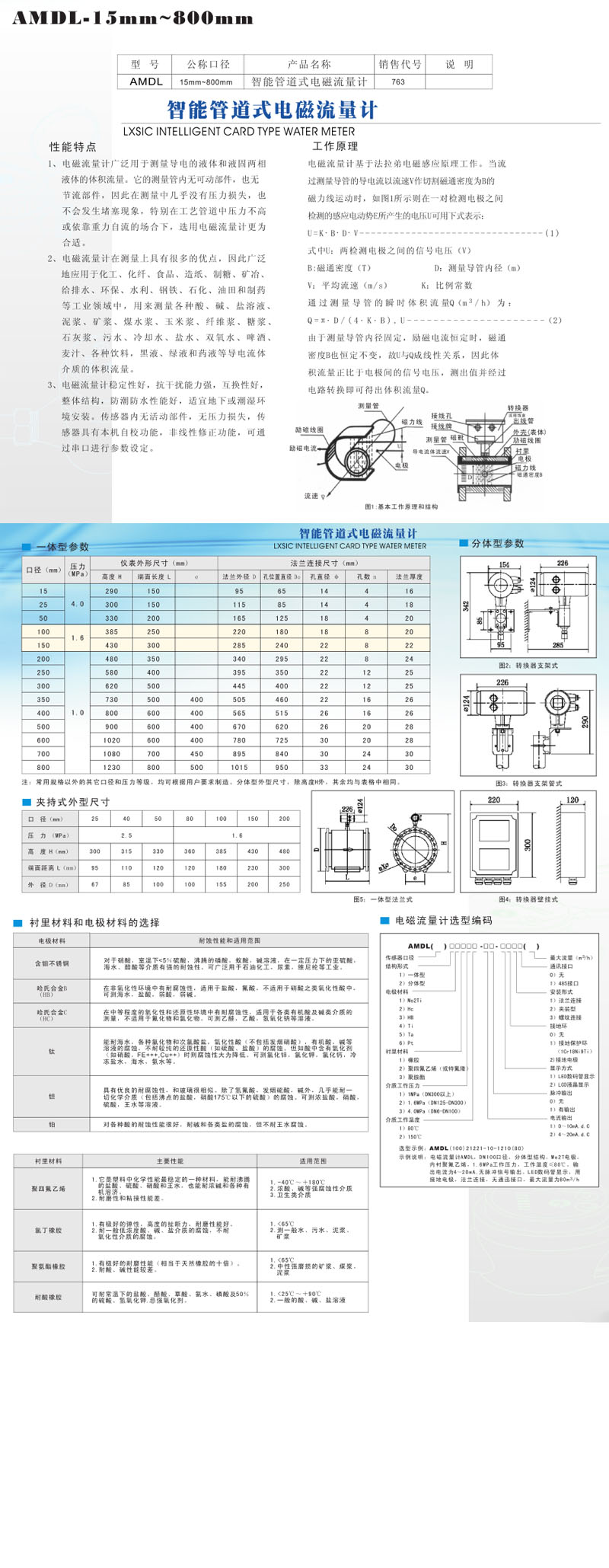 智能管道式電磁流量計